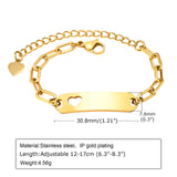 Family Love Stainless Steel Baby Name Bracelet Bangle