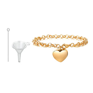 Heart Bracelet Cremation for Ashes Memorial Urn Women Pet Gift