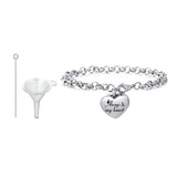 Heart Bracelet Cremation for Ashes Memorial Urn Women Pet Gift