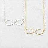 Infinite Symbol Names Necklace for Women - Personalized Choker Necklaces