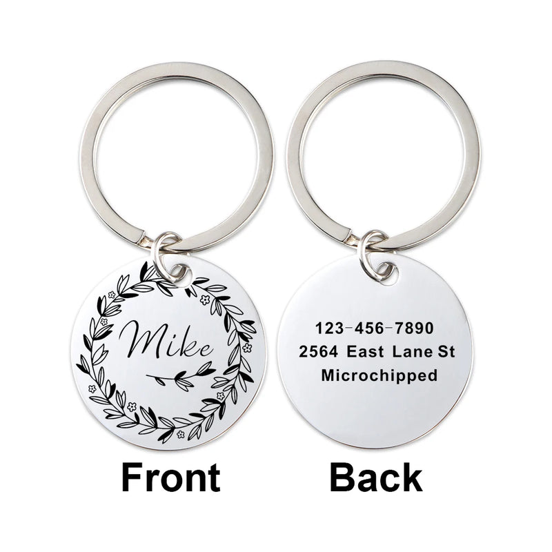 Engraved Personalized Metal Pet Tag