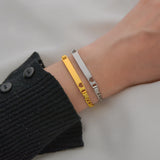 Engraved Steel Name Bracelet for Children Hand Chain