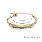 Engraved Steel Name Bracelet for Children Hand Chain