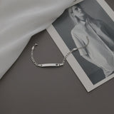 Engraved Steel Name Bracelet for Children Hand Chain