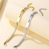 Personalized Zircon Bracelets for Couple