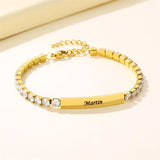 Personalized Zircon Bracelets for Couple