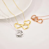 Personalized Name Heart Pendant Necklace Stainless Steel for Women