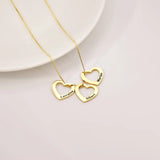 Personalized Name Heart Pendant Necklace Stainless Steel for Women
