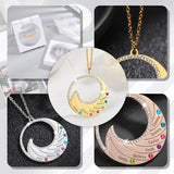 Personalized Name Pendant with Birthstone & Family Chain - Stainless Steel