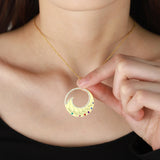 Personalized Name Pendant with Birthstone & Family Chain - Stainless Steel