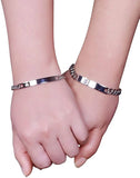 Engrave Stamp Bracelet LOVE Beauties Jewelry Wheat Chain Stainless Steel