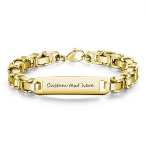 Engrave Stamp Bracelet LOVE Beauties Jewelry Wheat Chain Stainless Steel