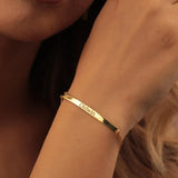 Personalized Engraved Name Bracelet Stainless Steel
