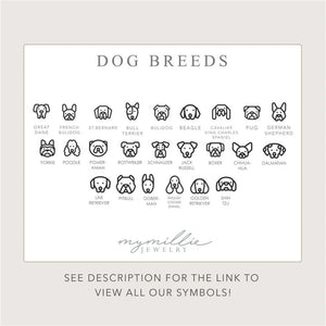 Dog Shape Necklace Stainless Steel Pendant Pet Dog Accessory