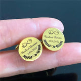 Personalized Groom Shirt Cufflinks Wedding Name Engraved Men Cuff links