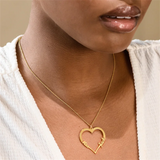 Engraved Heart Pendant Name Necklace-Personalized Love for Bff Karkoto Daughter