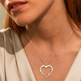 Engraved Heart Pendant Name Necklace-Personalized Love for Bff Karkoto Daughter