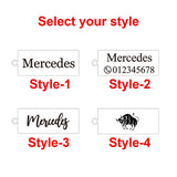 Engraved Keychain Name Number Stainless Steel Personalized Gift