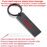 Engraved Keychain Personalized Gift for Him Her Men Women