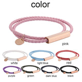 Engraved Letter Couple Bracelet Braided Rope Matching Bracelets