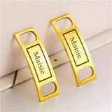 Personalized Shoe-buckle for Men Laser Logo Stainless Steel Nameplate