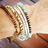 Engraved Name Bracelets Women Cuff Bangle