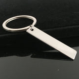 Engraved Name Date Words Keychain Couples Valentine Gift Men Women Jewelry