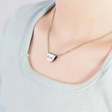 Engraved Name Necklace Handbag Pendant Stainless Steel Choker
