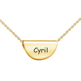 Engraved Name Necklace Handbag Pendant Stainless Steel Choker