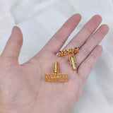 Engraved Name Cufflinks Personalized Letter Logo Mens Wedding