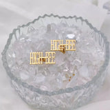 Engraved Name Cufflinks Personalized Letter Logo Mens Wedding