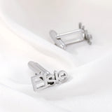 Engraved Initials Cufflinks Men's Wedding Buttons Letter Cufflinks