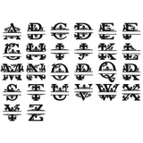 Engraved Name Initials Key Chain Square Stainless Steel Keychain