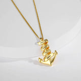 Engraved Name Pendant Necklace Personalized Stainless Steel Jewelry for Women