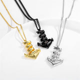 Engraved Name Pendant Necklace Personalized Stainless Steel Jewelry for Women