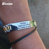 Personalized ID Name Stainless Steel Bracelet