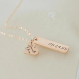 Engraved Necklace Personalized Multiple Kids Names for Mothers Jewelry