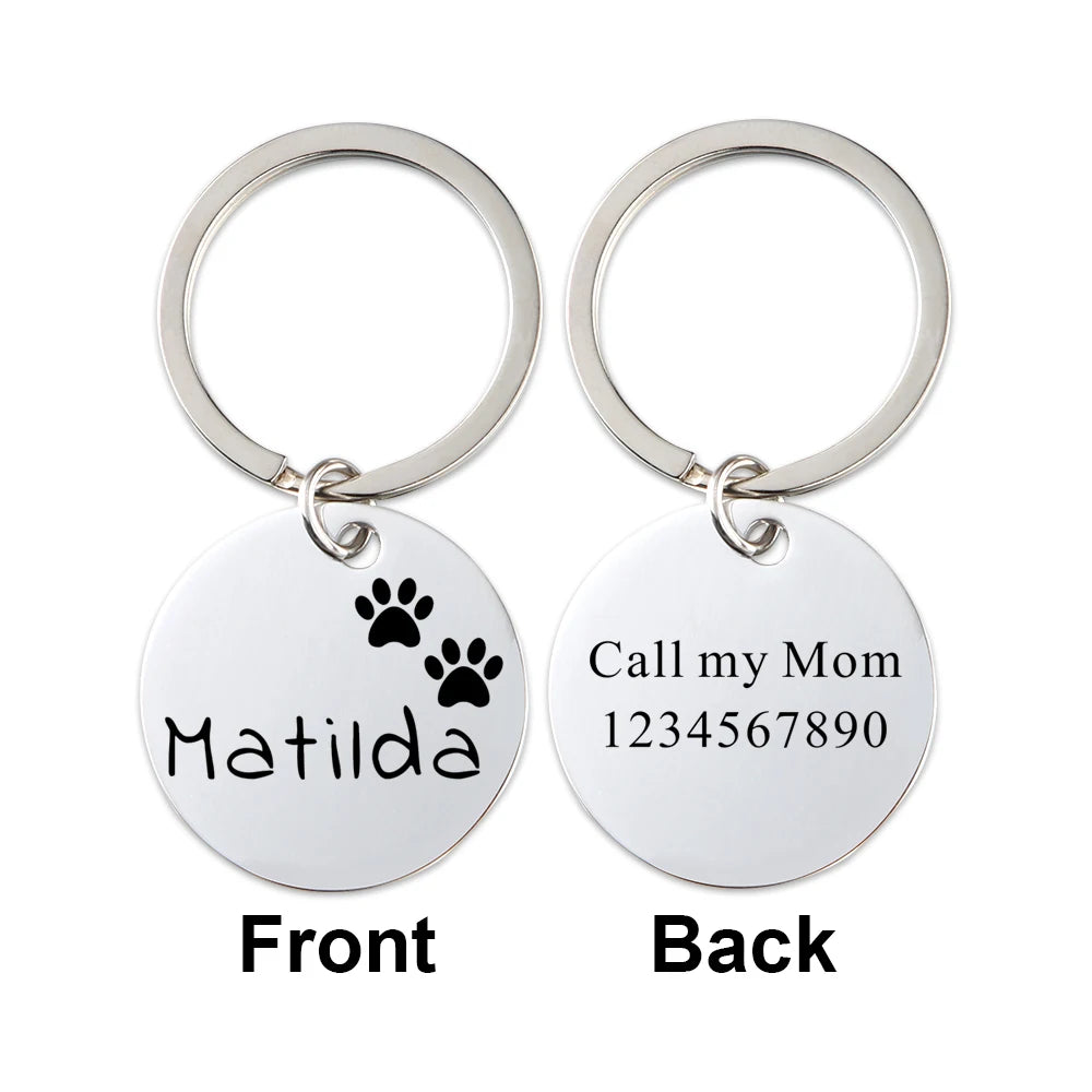 Engraved Pet Dog ID Tag Personalized Cat Puppy ID Tag Pet Dog Collar Accessories
