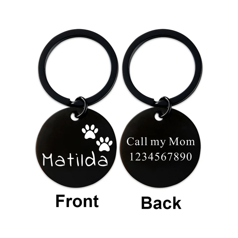 Engraved Pet Dog ID Tag Personalized Cat Puppy ID Tag Pet Dog Collar Accessories