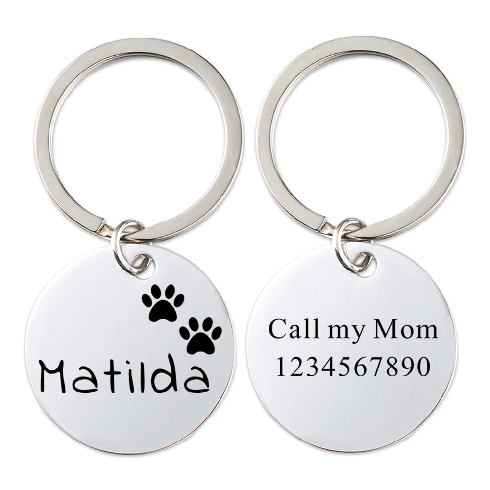 Engraved Pet Dog ID Tag Personalized Cat Puppy ID Tag Pet Dog Collar Accessories