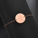 Personalized Photo Name Date Chain Bracelet Stainless Steel