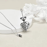 Angel Wings Urn Necklace for Ashes Memory Jewelry