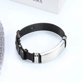 Engraved Stainless Steel Mesh Watch Wristband for Men