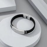 Engraving DIY ID Bracelets Silicone Personalized Wristband Gift