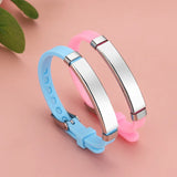 Engrave Medical Alert ID Bracelets for Kids Child Silicone Bracelet