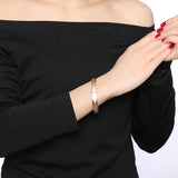 Engraved Stainless Steel Bracelet, Rose or Silver Jewelry