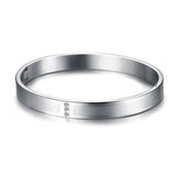 Engraved Stainless Steel Bracelet, Rose or Silver Jewelry