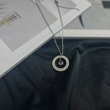 Personalized Birthstone Pendant Necklace Stainless Steel Jewelry