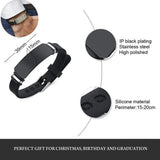 Engraved Silicone Bracelet for Son Daughter Husband Wife Inspirational Wristband