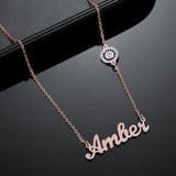 Evil Eye Name Necklace Personalized Charms Necklace
